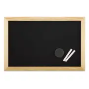Bi-Silque PM18010119 12 x 18 in. Wood Frame MasterVision Chalk Board Pine