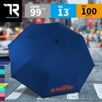 在飛比找momo購物網優惠-【TDN】超大傘面極度強悍黑膠防雷傘自動傘 防風抗UV雨傘(