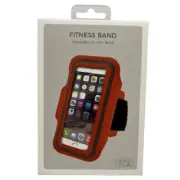 BITS Adjustable Fit Arm Band For iPhone 6/s Bright Orange NEW IN ORIGINAL BOX