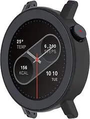 Intended for CMF by Nothing Watch Pro 2 case, Premium Hard PC Screen Protector All-Around Protective Bumper Shell Cover Intended for CMF Watch Pro2 Smartwatch (Black)
