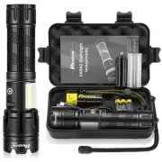 Flashlights Rechargeable LED High Lumens, Powerful 900,000 Lumen Flashlight, ...