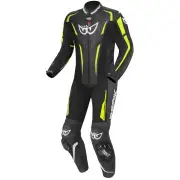RSF-Teck Perforated Black Yellow One Piece Motorcycle Suit