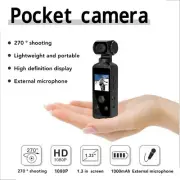 HD Handheld Action Camera 4K 270° Rotatable 30M Waterproof WIFI Pocket Camera