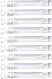 Kisangel 144Pcs Heart Bubble Wands for Weddings Parties and Decorations Fun Bubble Sticks Party Favors Ergonomic Design for Easy Bubble Making Present for Friends and Family