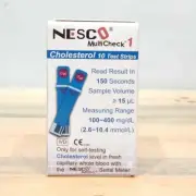 Test Strips Nesco Cholesterol Multicheck Cholesterol 10 refill Check monitoring