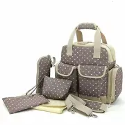 Baby Lovess 5 In 1 Diaper Tote Bags Baby Nappy Bag Mummy Handbag Backpack,...