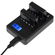 Gopro Hero4 Charger with Dual Batteries and Lcd Screen