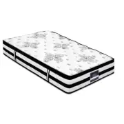 Giselle Bedding KING SINGLE Mattress Bed Euro Top Pocket Spring Firm Foam