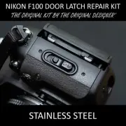 Nikon F100 Back Film Door Broken Latch Metal Repair Kit - Stainless Steel