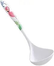 Soup Ladle Silicone Soup Ladle - Non-Stick Heat Resistant Seamless Kitchen Cooking Serving for Soups, Sauces, Batter - Ultimate, White Bowl ladle(Pink)