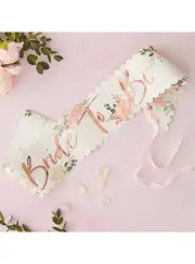 Floral Bride To Be Hens Night Sash