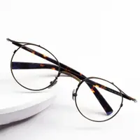 在飛比找蝦皮商城精選優惠-眼鏡復古民國風純鈦眼鏡架譚校長同款ZY 2526L防藍光眼鏡
