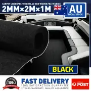 Black Durable Underfelt Carpet Non-Woven Fabric Underlay Floor Renovate (for: BMW)