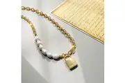 Elinor Freshwater Baroque Pearls Lock-Pendant Necklace