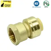 4 PC 3/4" PUSH FIT X 3/4" FEMALE NPT THREADED SHARKBITE STYLE ADAPTERS LEAD FREE