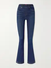 [Spanx] Spanx - High-rise Flared Jeans - Blue - XS XS Blue