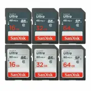 Sandisk SD Card 32GB 64GB 128GB 256GB ULTRA SDHC XC Camera Flash Memory Class 10