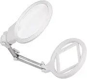 Magnifying Glass Stand Led Lights 2.5X 5X Magnifier Metal Base for Reading Embroidery and Craftwork