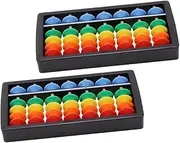 Gatuida Compact Size Kids Math Abacus Counting Teaching Aid Smooth Touch for Kids