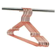 30Pack 13" Children Rose Copper Gold Shiny Metal Wire Top Clothes Hangers for