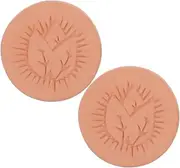 ORFOFE Leaf Pattern Clay Humidification Sheets 2pcs Cigarette Humidifiers for Moisture Management Terracotta