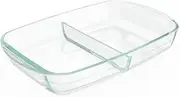 [Pyrex] Divided Glass Bakeware, 8 x 12 inch