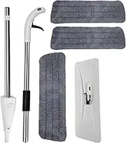 Mop with Sprayer | Quick Mops for Floor Cleaning | 360 Degree Rotation Microfiber Reusable Duster with 400ml Bottle Cleaner for Mopping House Kitchen Home Garage Bathroom
