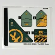 LEGO STICKER SHEET 71750 Ninjago Lloyd's Hydro Mech Stickers Decals Seabound