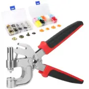 Leather Snaps and Fasteners Kit, Plastic Snaps for Fabric with Tool, Built-in...