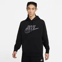 在飛比找蝦皮商城優惠-NIKE 帽T NSW 黑色 大LOGO 刷毛 長袖 上衣 