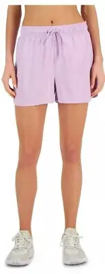 NWT ID Ideology Womens Drawstring Running Shorts Purple Size XXL Crocus Petal
