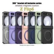 Magnet For Samsung Galaxy Z Flip6 Flip5 Flip4 Magsafe Stand Ring Slim Case Cover