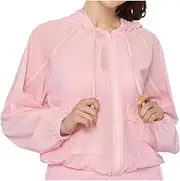 [CHINYOUKA] Women's UPF 50+ Sun Protection Hoodie Jacket, Hiking Outdoor Sports Sun Shirt, Lightweight and Cool