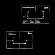 KAISH Acrylic Humbucker Pickup Routing Template Pickup Templates 2pcs Whole Set