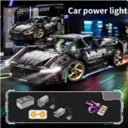 LEGO REPLICA TECHNIC: 1:14 Ferrari Daytona SP3 (42143) Black + LEDs + Motors
