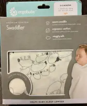 ⚜ Ergobaby Baby Swaddler Sheep Pattern 0-3 mos Premium Cotton Unisex️