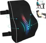 QUTOOL® Lumbar Support Pillow Office Chair Car Memory Foam Back Cushion UKfor