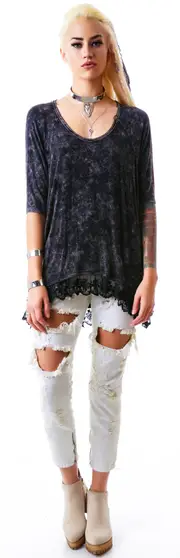 Ride Alone Lace Top