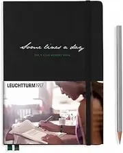 Leuchtturm1917 (343552 Ex Libris Reading Journal Medium (A5), 116 Pages for Comments, Black