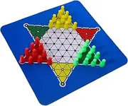 KOMBIUDA Chess Set Chinese Checker Chessboard Folding Chessboard Sturdy Practical 1pc Chess Game Accessory