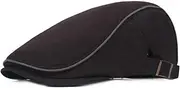[Generic] Men’S Beret Edge Hats Linen Cotton Outdoor Newsboy Cap