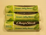 CHAPSTICK GREEN JELLY BEAN SPRING 2018 FLAVOR (3) .15 OZ TUBES LIP BALM