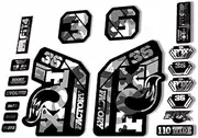 Fork Replacement Decal Sticker Compatibale for Fox 36 2021 Series White Camo (Glossy)