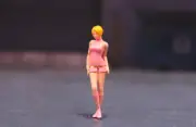 3D PRINT 1/64 sexy girl prink fit 1:64 figure car Mini street Sand Micro scene