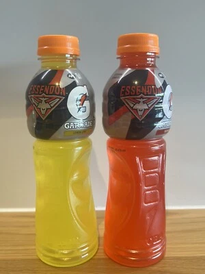 RARE 2025 AFL Limited Edition Essendon Gatorade Lot of 2 Sports Drinks NEW
