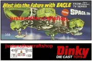 Dinky Toys 359 Eagle Transporter Large A3 Poster Advert Leaflet Sign Space 1999