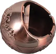 ULTECHNOVO Rose Ashtray Ash Bucket Smokeless Ashtray Globe Shaped Ash Tray Decorative Ashtray Poker Design Ornament Desktop Ashtray Ash Container Office Spherical Aluminum Alloy Playing Cards