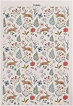 Ceramic Transfer Paper, Flower Pottery Clay Decals, Rustic Handmade Flower Decals Water Soluble Colorful Transfer Paper for Crafts Pottery Ceramic Adults Porcelain