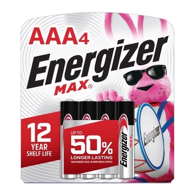 Energizer Max Premium AAA Alkaline Batteries 4 pk Carded (12-PACK)