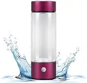 2024 Hydrogen Water Bottle, Portable Hydrogen Water Ionizer Machine, 420ml Food-Grade Water Cup, Hydrogen Rich Water Cup Pem Technology USB Rechargeable Water Glass Health Cup for Home Travel